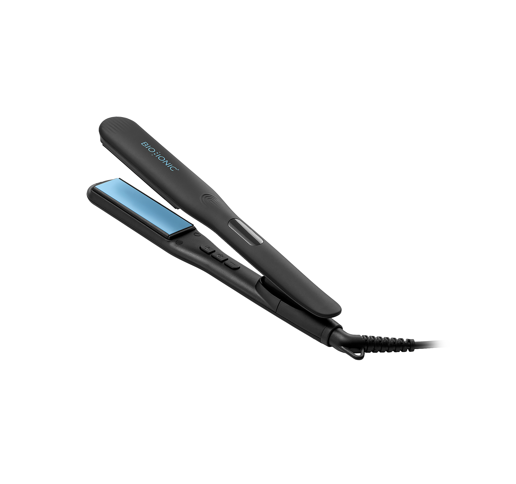 Bio Ionic OnePass Nano Ionic MX Styling Iron – 1 Inch Ceramic Flat Iron (Black, 450°F)