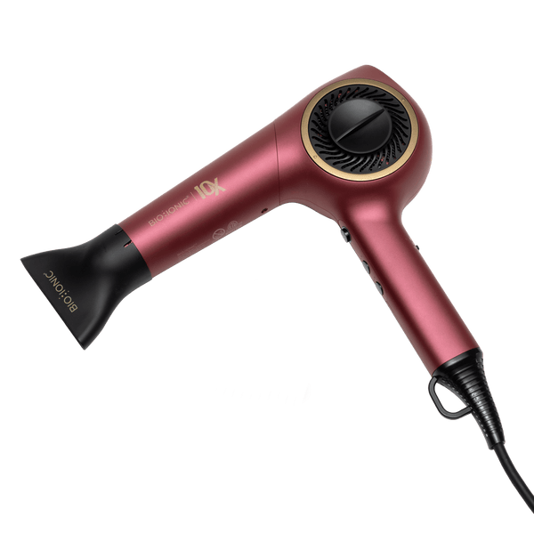 Bio Ionic Velvet Rouge 10X UltraLight Dryer on transparent background