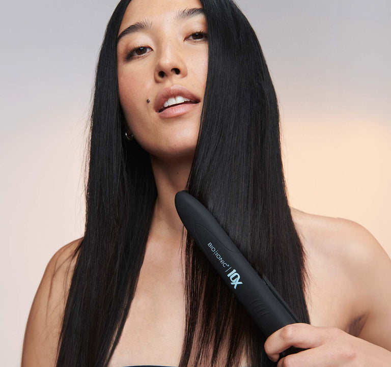 Model with 10x Styling Iron 