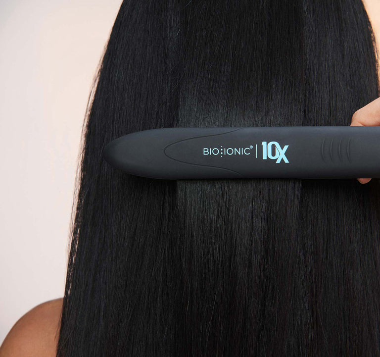 Model with 10x Styling Iron